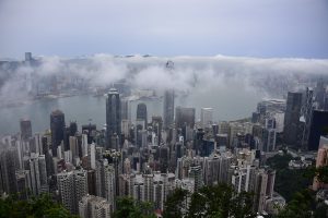hong kong, cloud, city