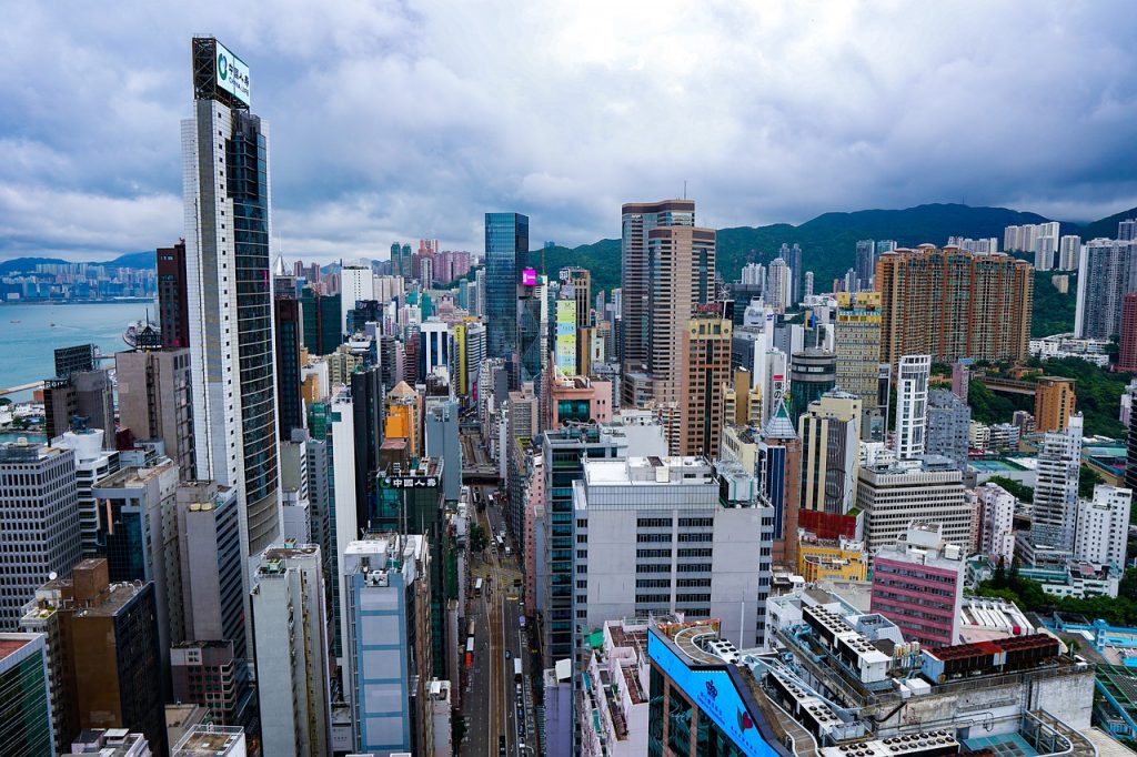 hongkong, skyline, cityscape