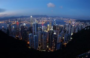hong kong, skyline, cityscape