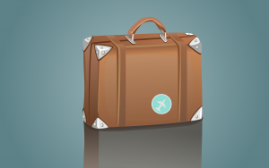 suitcase, briefcase, travel