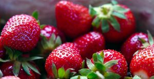strawberries, berries, fruits