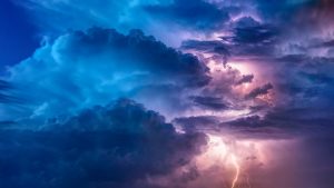 thunderstorm, wallpaper, clouds