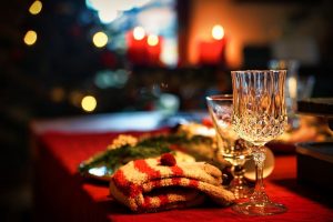 table setting, holiday, christmas
