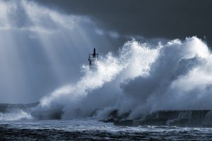 storm, ocean, waves